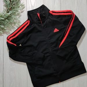 Boy's Adidas black track suit jacket size 6
